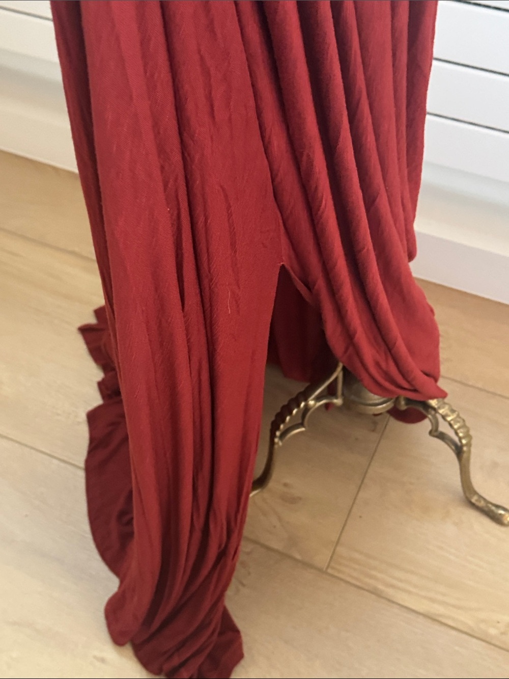 Banana Republic Rust Red V-Neck Maxi Dress - Picture 5 of 12